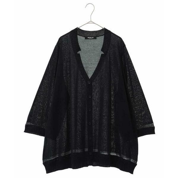 HIROKO BIS GRANDE / ヒロコビス グランデ 【大きいサイズ】ペーパーヤーンニットカ...