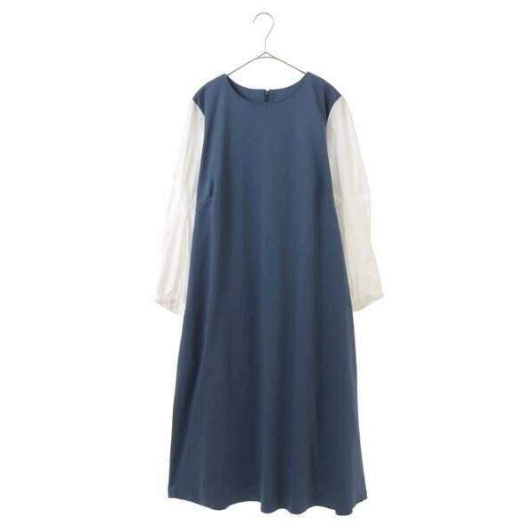 HIROKO BIS GRANDE / ヒロコビス グランデ 【大きいサイズ】異素材切り替えデザイン...