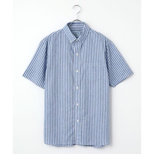 VAN / ヴァン BDシャツ＜綿麻ストライプ＞