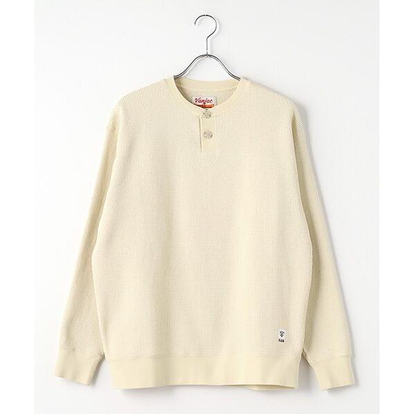 VAN / ヴァン ワッフルトレーナー＜エンブレムアップリ刺繍＞