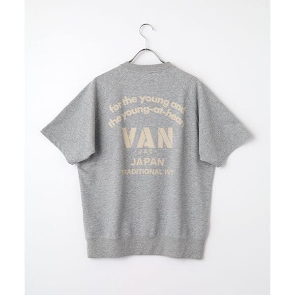 VAN / ヴァン ミニ裏毛半袖トレーナー＜アーチロゴ＞