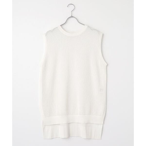 L'EQUIPE / レキップ 透かし柄ロングベスト