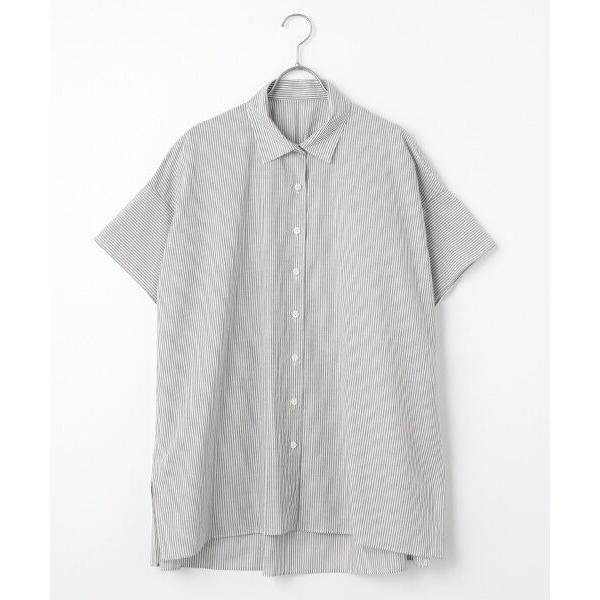 L'EQUIPE / レキップ 綿和紙ボイルストライプシャツ
