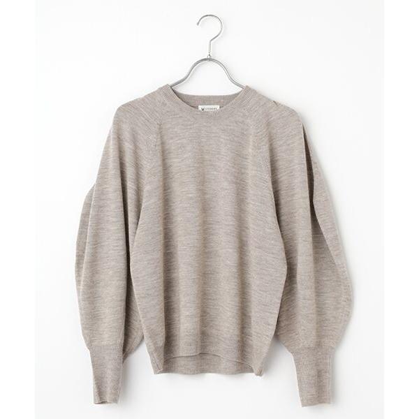 L'EQUIPE / レキップ ウール梳毛ボリュームスリーブニット