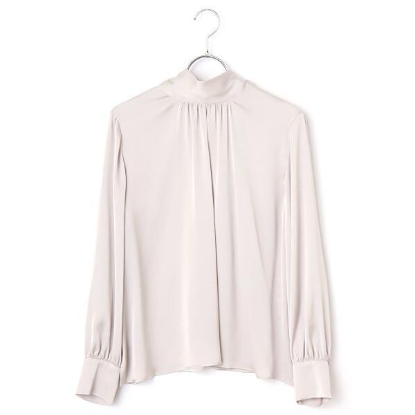 MOGA / モガ バックサテンジョーゼットボウタイブラウス