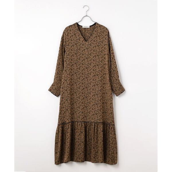 MOGA / モガ feerique フラワージャガードVネックワンピース