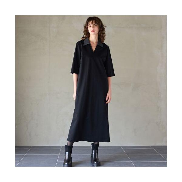 R-ISM / リズム 【接触冷感・UVカット】ポロ襟ジャージーワンピース