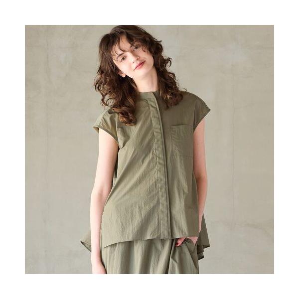 R-ISM / リズム 【セットアップ対応】【撥水加工・接触冷感】バックフリルイージーブラウス