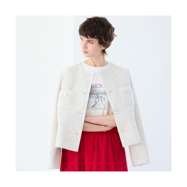 R-ISM / リズム 【S/M/Lサイズ】ツイードノーカラージャケット