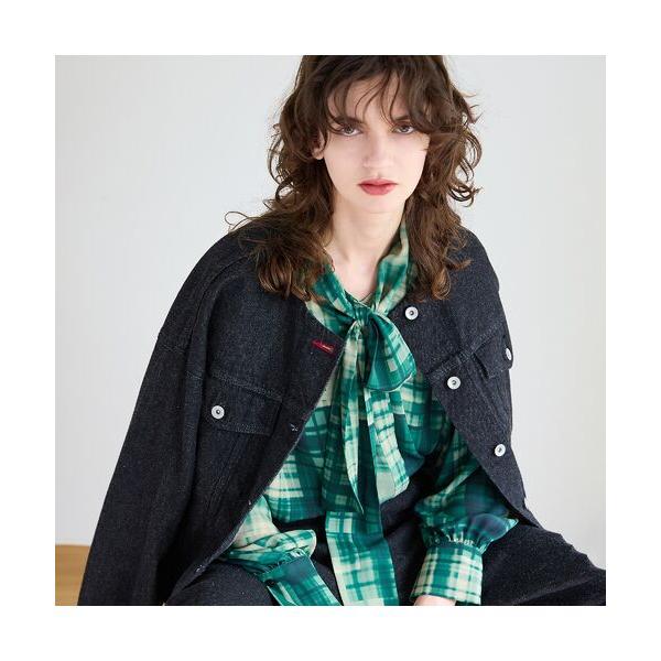 R-ISM / リズム 【JAPAN DENIM】ノーカラーデニムブルゾン