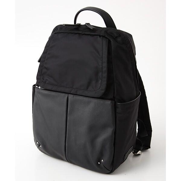 Y'SACCS / イザック NEWナイロン×レザーコンビシリーズ　前ポケットリュックサック
