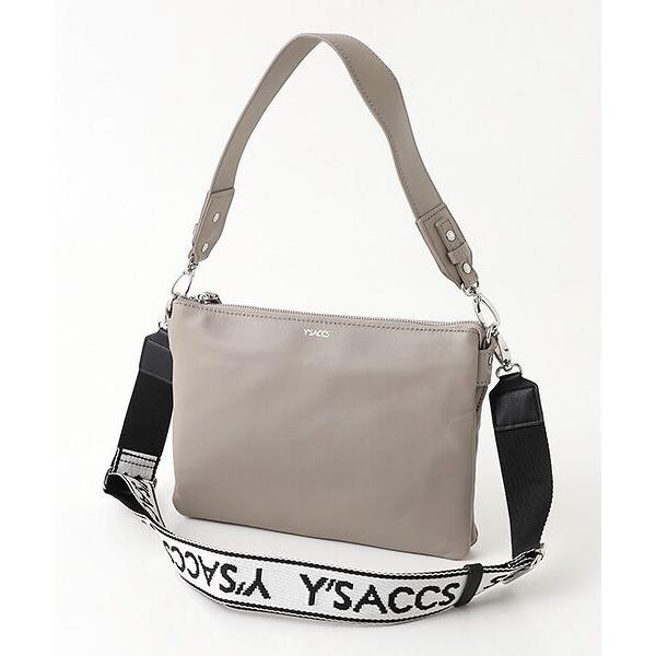Y'SACCS / イザック イタリアンシープ Wストラップミニマルショルダー