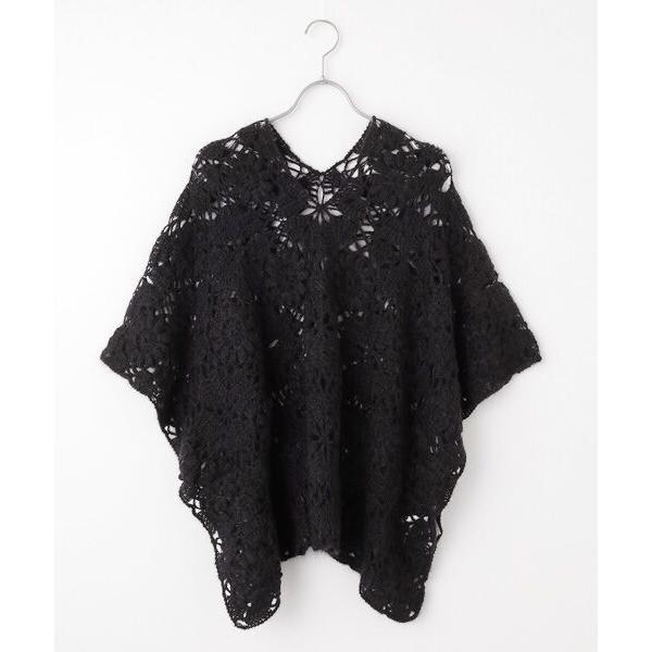 Bilitis dix-sept ans / ビリティス Mohair Hand Knit Ponc...