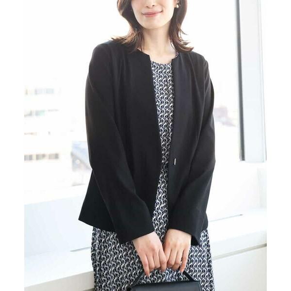 OFUON / オフオン [セットアップ対応]ストレッチキーネックデザインカラーレスジャケット/洗え...