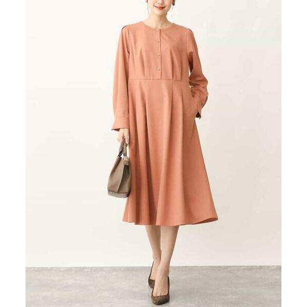 OFUON / オフオン タック切り替えワンピース/洗える