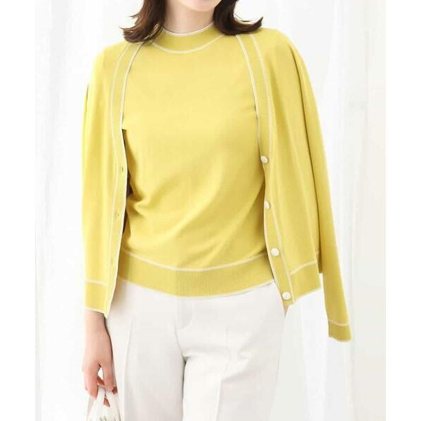 OFUON / オフオン 配色ラインデザインアンサンブル/洗える/WEB限定サイズあり