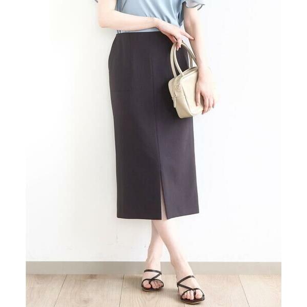 OFUON / オフオン リネンライクタイトスカート/洗える