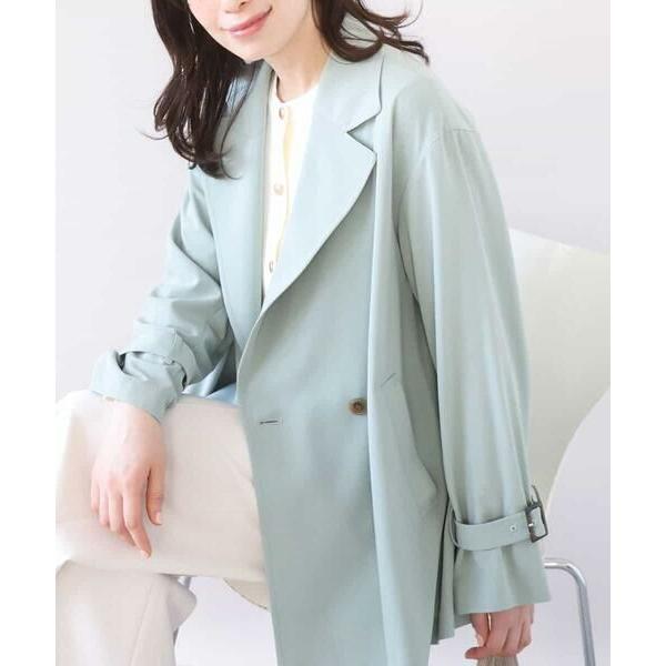 OFUON / オフオン ショート丈ツイルトレンチコート/洗える/WEB限定サイズあり