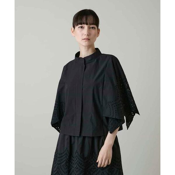 HIROKO KOSHINO / ヒロココシノ アイレット刺繍デザインブラウス