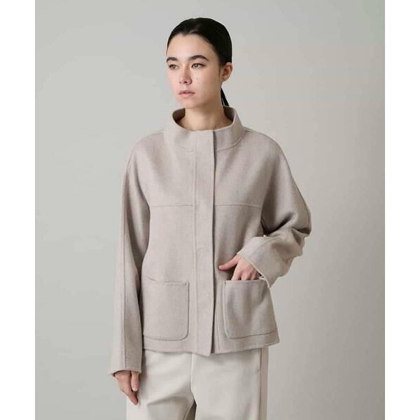 HIROKO KOSHINO / ヒロココシノ カシミヤ混ライトリバーショートコート