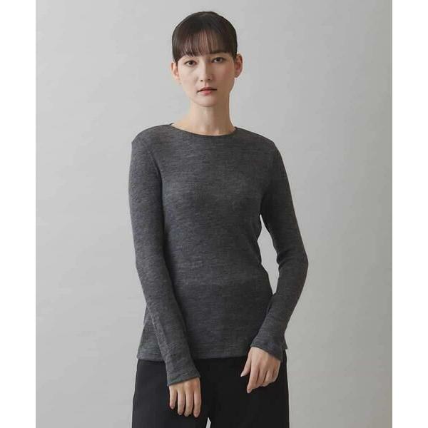 HIROKO KOSHINO / ヒロココシノ ベビーアルパカクルーネックカットソー /日本製