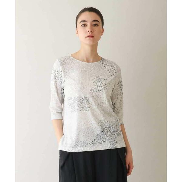 HIROKO KOSHINO / ヒロココシノ 松葉柄デザインジャージープルオーバー /日本製/洗え...