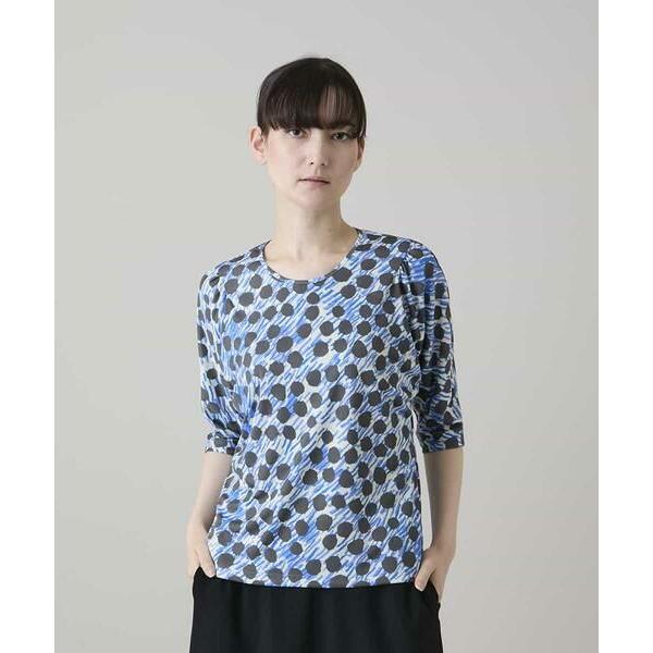 HIROKO KOSHINO / ヒロココシノ ウォータードットジャージープルオーバー /日本製/洗...