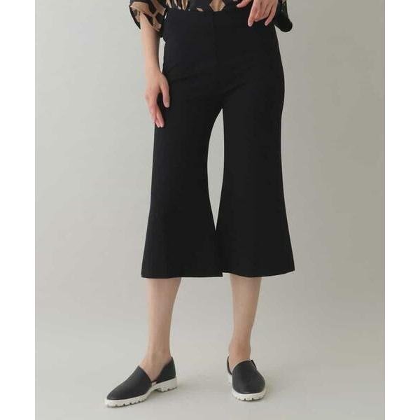 HIROKO KOSHINO / ヒロココシノ ストレッチポンチミドル丈フレアパンツ /日本製/洗え...