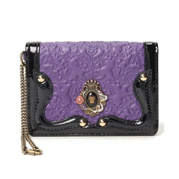 ANNA SUI / アナスイ セルパン 二面パスケース レッド
