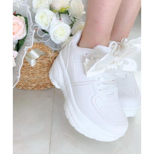 ESPERANZA / エスペランサ 厚底リボン取り外し可スニーカー