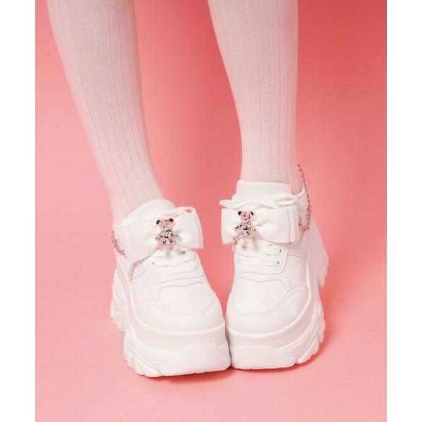 ESPERANZA / エスペランサ クマ×チェ―ン付き厚底インヒールスニーカー