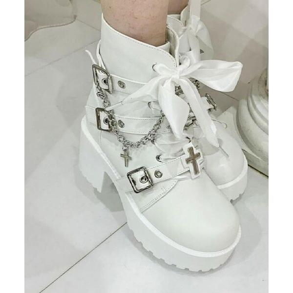 ESPERANZA / エスペランサ 厚底×コウモリ×十字架スニーカー