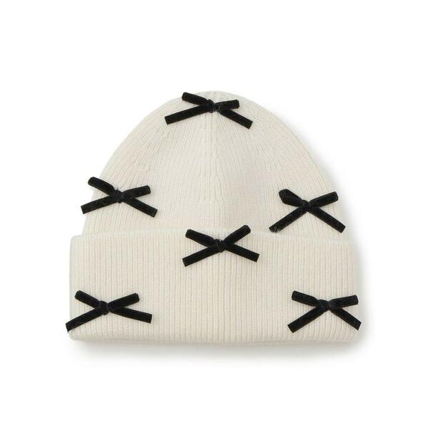 ESPERANZA / エスペランサ ベロアメニーリボンニット帽