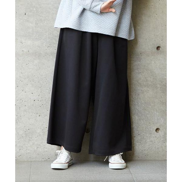 LOGEMENT DE CLAIRE / ロジュモンドクレール しっかり厚手素材！太めのワイドギャザ...