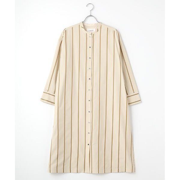 LOGEMENT DE CLAIRE / ロジュモンドクレール T/Cストライプロングシャツ