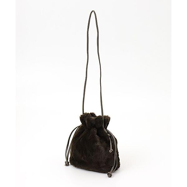 LOGEMENT DE CLAIRE / ロジュモンドクレール 巾着２WAYファーショルダーバッグ