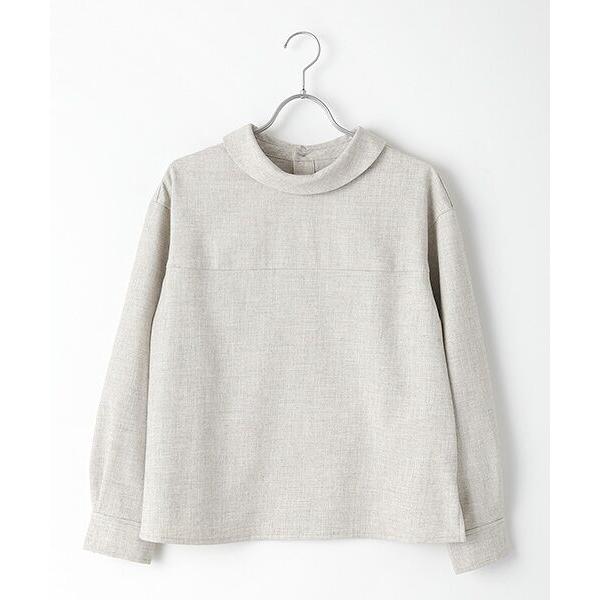 LOGEMENT DE CLAIRE / ロジュモンドクレール バック釦ブラウス