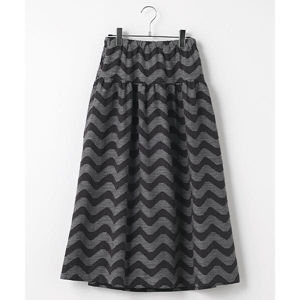 LOGEMENT DE CLAIRE / ロジュモンドクレール 【なみなみジャガード切り替えロングス...