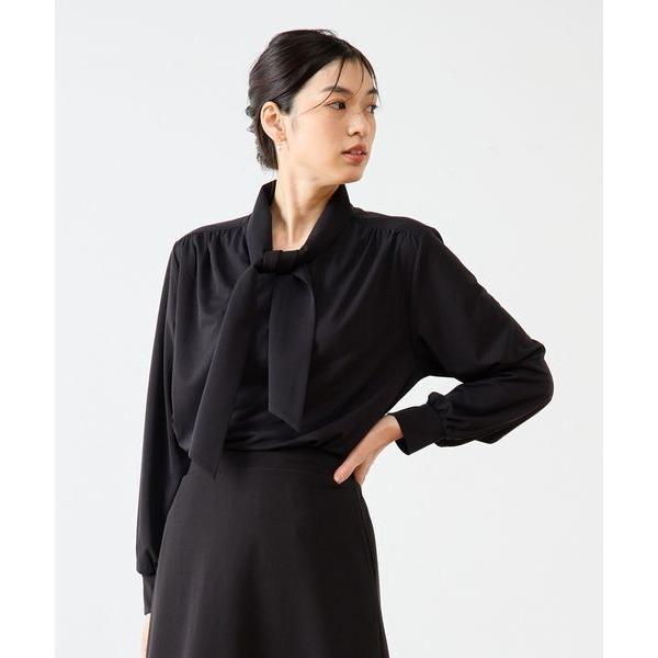 LOGEMENT DE CLAIRE / ロジュモンドクレール 【noir】カットクレープブラウス