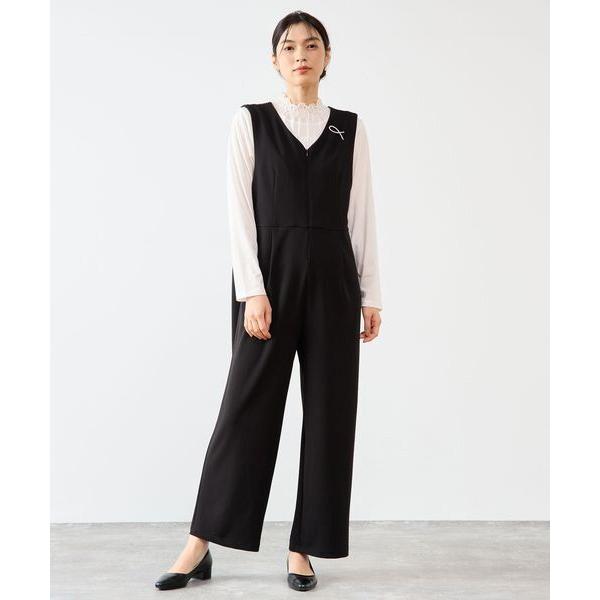 LOGEMENT DE CLAIRE / ロジュモンドクレール 【noir】カットジョーゼットVネッ...