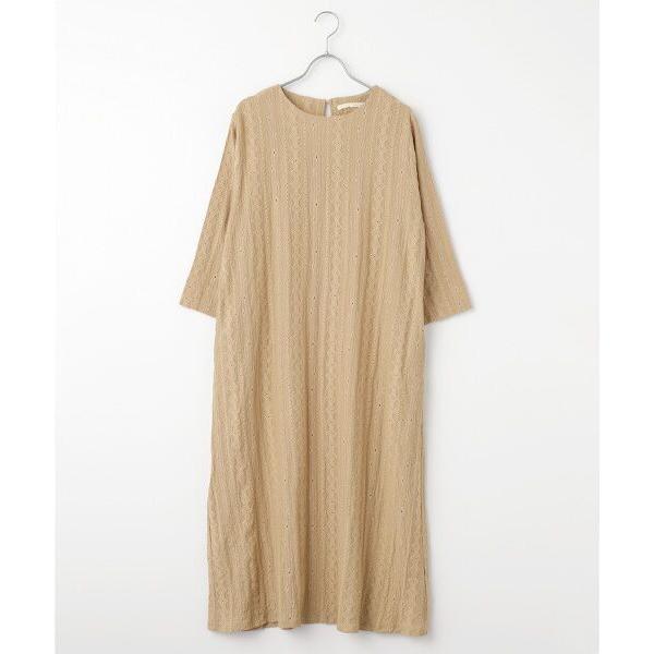 LOGEMENT DE CLAIRE / ロジュモンドクレール 【カットジャガードロングワンピース】