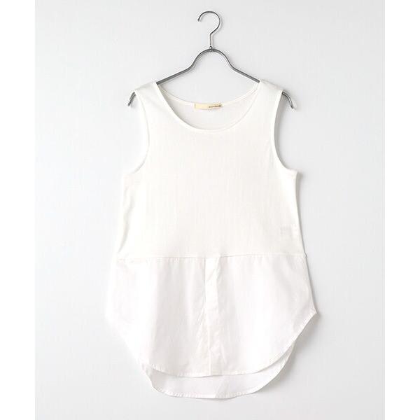 LOGEMENT DE CLAIRE / ロジュモンドクレール 【異素材切り替えタンクトップ】