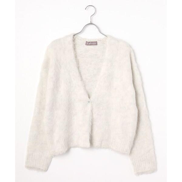 LOGEMENT DE CLAIRE / ロジュモンドクレール ロングシャギーショートカーディガン