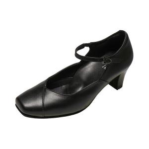 未使用級☆アシックス ペダラ パンプス レザー ブラック 黒 23cm 3E ASICS WALKING（アシックスウォーキング） パンプス ペダラ レディース