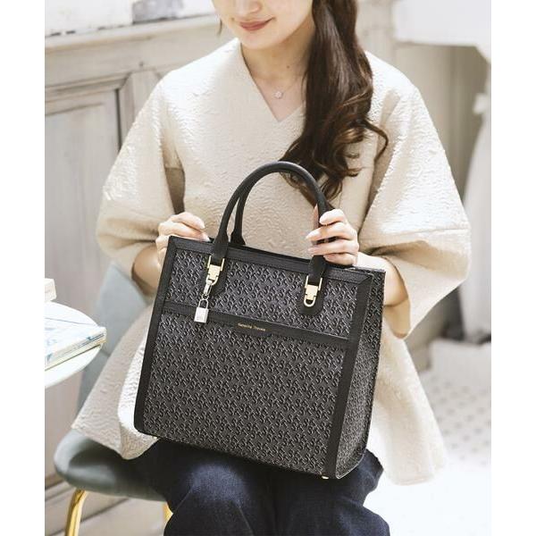 Samantha Thavasa / サマンサタバサ ST Jacquard シルエット スクエアト...