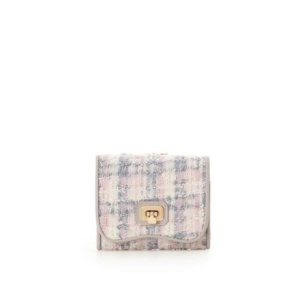 Samantha Thavasa / サマンサタバサ オリジナル金具ツイード 折財布