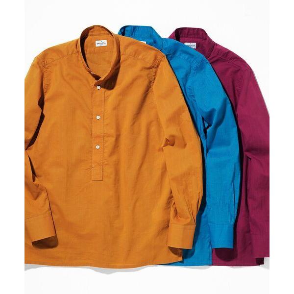 DESIGNWORKS / デザインワークス BAGUTTA スタンドカラーシャツ マスタード/ワイ...