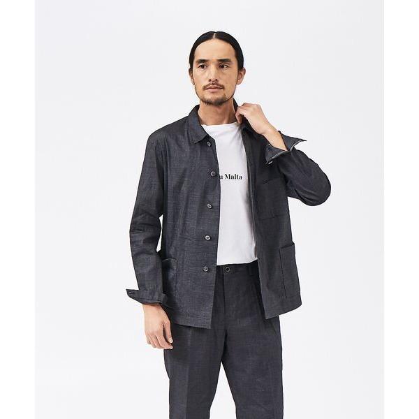 DESIGNWORKS / デザインワークス ノルマンディリネン ストレッチブルゾン