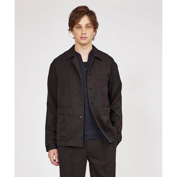 DESIGNWORKS / デザインワークス 【セットアップ対応】ウール調 ツイル シャツブルゾン