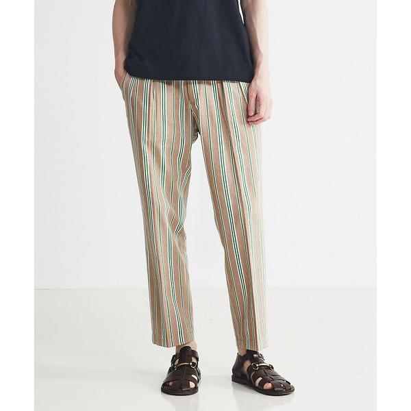 DESIGNWORKS / デザインワークス サイドアジャスター 2プリーツ ストライプパンツ